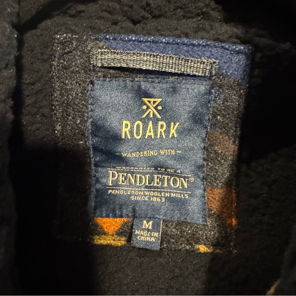 Roark Pendleton Axeman Wool Jacket Southwest Medi… - image 7